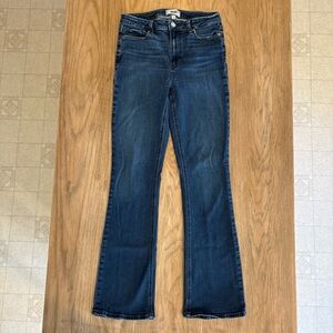 PAIGE Dark Blue Boot Cut Jeans